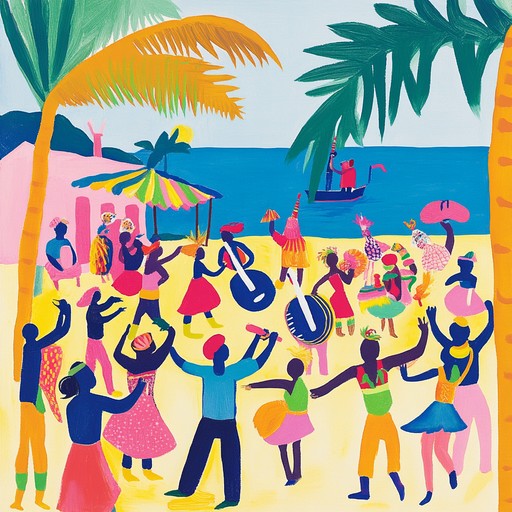 Dive into a festive groove combining the lively beats of samba with the sophisticated melodies of jazz. This track's energetic trumpet blasts and rhythmic complexity capture the vibrant spirit of a rio carnival, making it a perfect soundtrack for celebration.