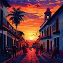 uplifting fusion of latin rhythms and jazz harmonies.