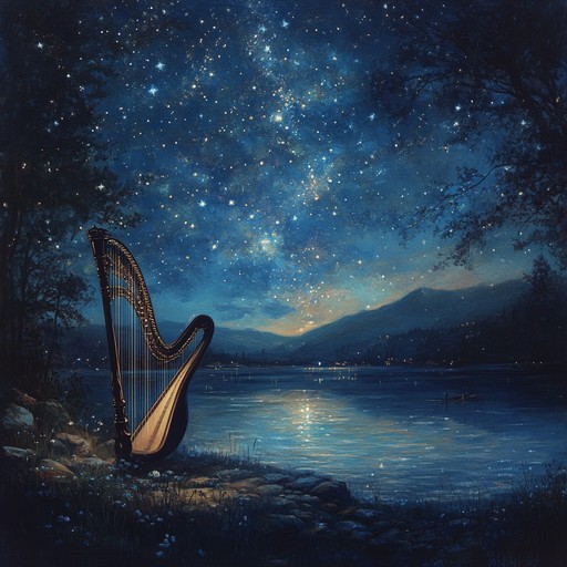 A serene instrumental featuring the harp, unfolding gentle, mystical melodies that evoke a sense of magic and tranquility, guiding the listener through an enchanted soundscape of peace and wonder.