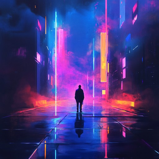 Dive into a realm where electronic pulses intertwine with haunting futuristic soundscapes, creating a harmonious cyberpunk experience. This instrumental track uses synthesizers to produce dynamic and mesmerizing beats that encapsulate the essence of a dystopian digital future.