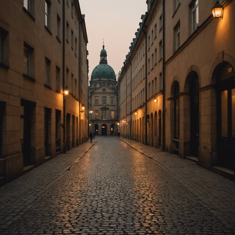 This track intertwines the characteristic sentimental melodies of german schlager with a slow, hypnotic rhythm that captures an evening's gentle descent into night in berlin's quaint streets. Incorporating minimalist yet resonant instrumentation, it offers a surreal auditory passage through time and emotion, connecting deeply with the listener's innermost yearnings and peaceful contemplative moments.