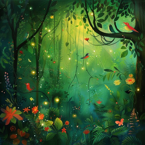 Enter a magical forest where every tree and creature tells a story. The music builds with dramatic flair, leading listeners through a series of whimsical and enchanting moments, capturing the innocence and excitement of childhood adventures.