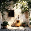 reflective latin melody with soothing guitar and emotional depth