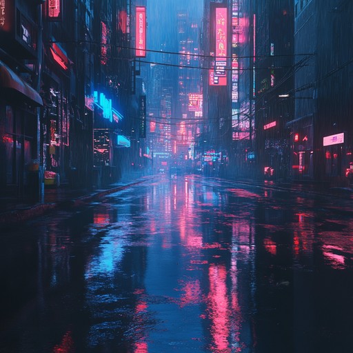 A dark, pulsating track with relentless rhythms and ominous atmospheres, evoking the feeling of navigating through an edgy, neon lit cityscape. Layered with dissonant synths and metallic percussions, it builds a sense of unease and urgency.