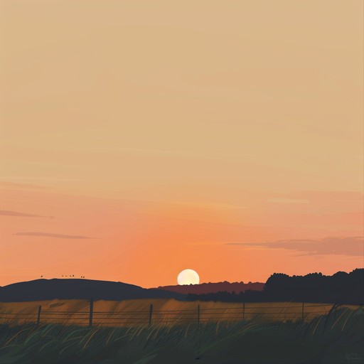 Experience the tender beauty of a sunset through delicate, heartwarming melodies in this charming instrumental bedroom pop song that evokes feelings of warmth and serenity