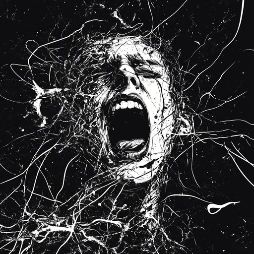 A raw, high energy instrumental hardcore punk track that uses discordant guitar riffs and aggressive drumming to evoke feelings of unease, tension, and inner turmoil. The composition builds intensity through abrupt tempo changes and harsh sonic textures, immersing the listener in a soundscape of anxiety and unrest.