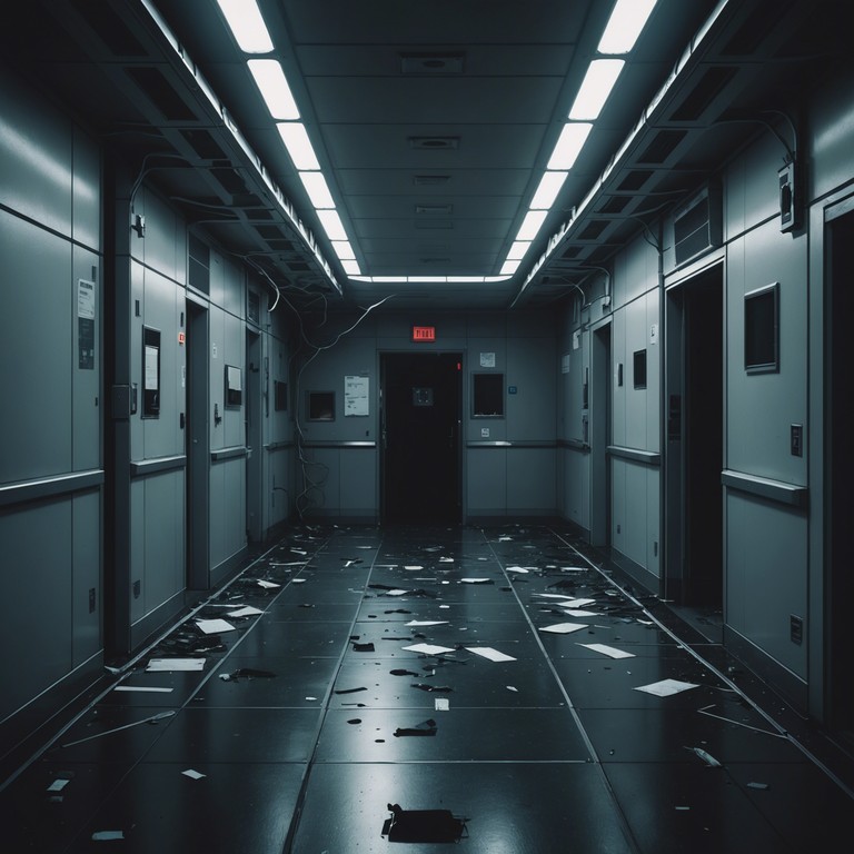 A composition that ventures into the depths of an abandoned space station, where the only sound is the deep, reverberating bass that echoes through the empty corridors, creating a soundscape of isolation and mystery.