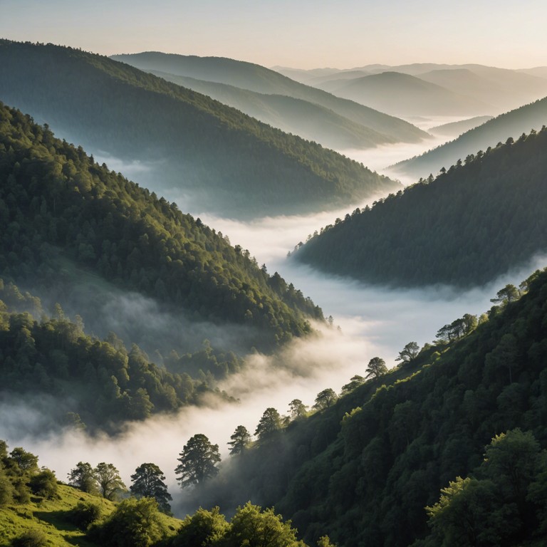 Imagine an ethereal sound echoing through mist covered mountains, evoking the peace and timeless spirit of a hidden, verdant valley. This track uses the haunting timbre of a bamboo flute, interwoven with natural ambient sounds, to transport listeners to an ancient, mythical landscape, untouched by time.