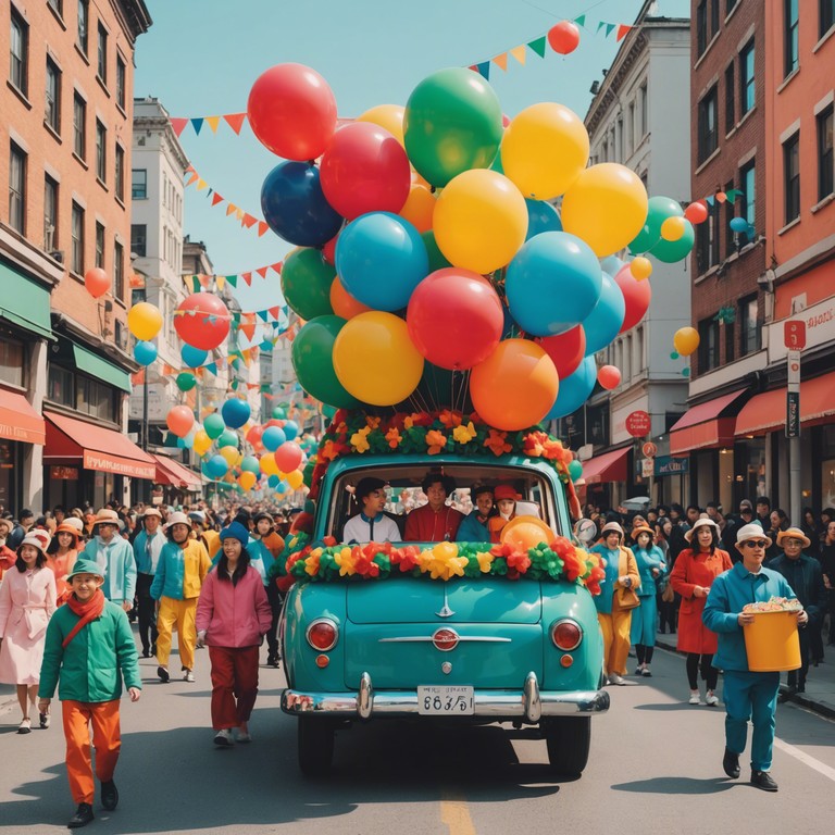 This lively novelty piece features an upbeat tempo, full of playful whistles and buoyant melodies that paint a picture of a whimsical parade through a bustling town square. Ideal for invoking a sense of joy and community festivity.