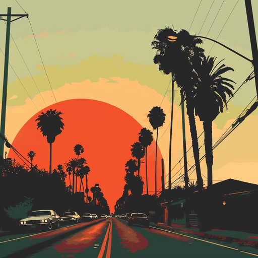 A rhythmic journey as the sun sets, blending pulsing house beats with smooth transitions and uplifting melodies. The sound captures the essence of a perfect sunset view on a bustling boulevard.