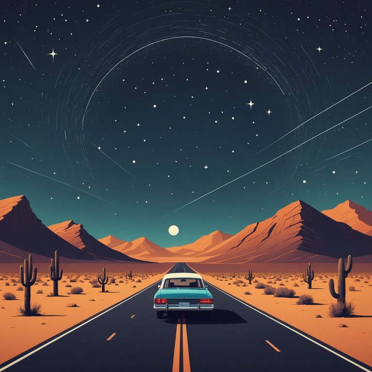 This composition melds the heart pounding energy of rock with the soul stirring depth of blues, featuring an electric guitar that weaves intricate solos and powerful riffs, creating a road trip vibe through musical landscapes. The track conveys the spirit of a late night drive under starlit skies, with each note painting strokes of freedom and introspection.