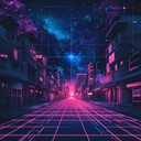 an ambient synthwave track evoking dreamy futuristic cityscapes