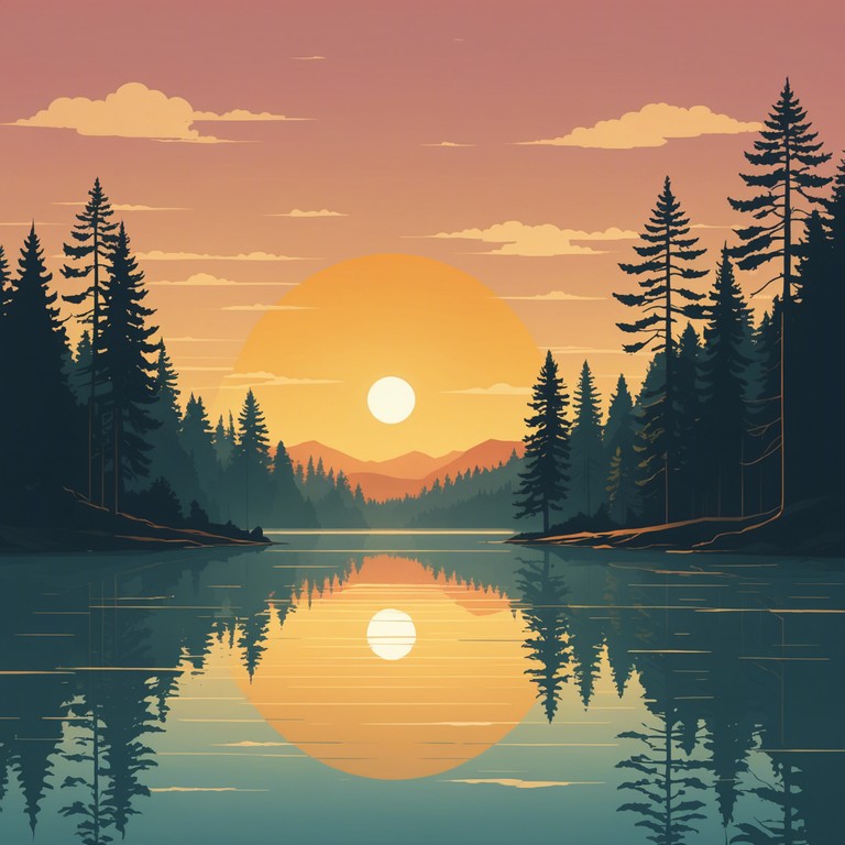 Similar in theme, this alternative version emphasizes the warmth and light aspect, representing the emotional power of a new day and providing a profound sense of peace and optimism. Perfect for illustrating the transition from night to day with the steadfast promise of positivity and light.