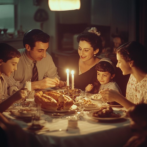 This instrumental piece captures the essence of a family's sabbath gathering with a soulful jewish violin drawing out sentimental and nostalgic feelings, highlighting the bonds that ties across generations.