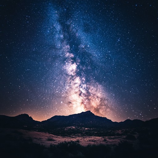 A peaceful and immersive instrumental piece that captures the quiet beauty of the cosmos, combining ethereal synths and soft harmonies to evoke a sense of wonder and calm.