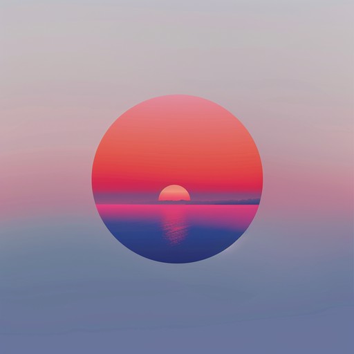 This track should encapsulate the feeling of watching a sunset by the beach, with soft, flowing synths and a calm, repetitive beat to induce a state of relaxation and introspection.