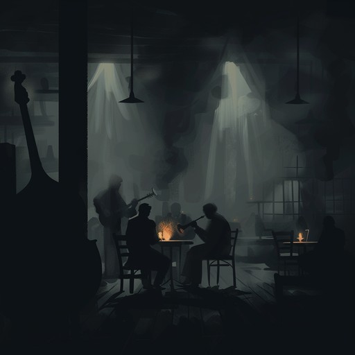 A haunting blend of jazz and house with shadowy, groovy beats and eerie layers, suitable for suspenseful night scenes.