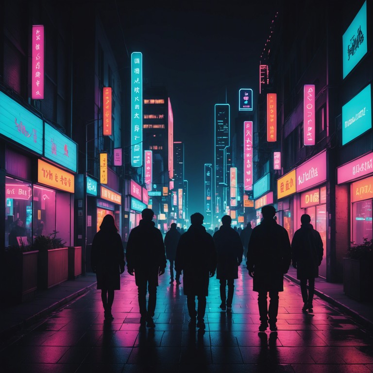 Imagine a cityscape at night, illuminated by countless neon lights, where every neon sign flickers in sync with pulsating electronic beats, crafting an atmosphere filled with energy and futuristic allure. This track captures the essence of a vibrant nightlife, powered by dynamic rhythms and captivating electronic enhancements.