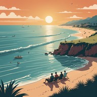 relaxed and joyful summer atmosphere music