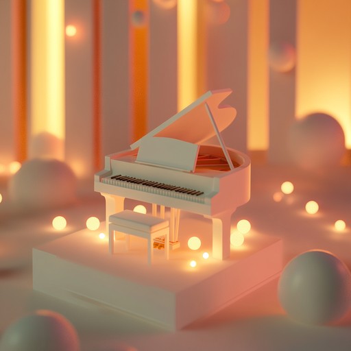 Dive into a serene realm where toy instruments blend seamlessly with smooth, ambient electronic textures. The gentle chimes and playful beeps create a nostalgic yet futuristic soundscape, evoking a sense of peaceful wonder and childhood memories revisited in a modern world. Dive into a serene realm where toy instruments blend seamlessly with smooth, ambient electronic textures. The gentle chimes and playful beeps create a nostalgic yet futuristic soundscape, evoking a sense of peaceful wonder and childhood memories revisited in a modern world.