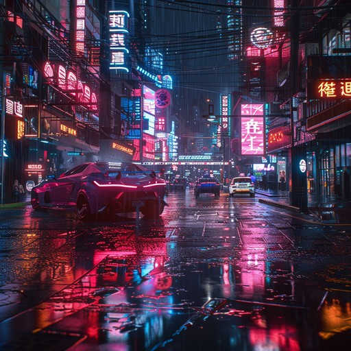 A lush soundscape featuring soaring synthesizers, evoking memories of neon lit cityscapes and bittersweet nights. A deep yearning permeates the track, pulling listeners into an 80s retro dreamscape filled with wistful melancholy.