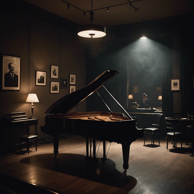 An instrumental track featuring deep, reverberating piano notes creating a suspenseful yet soulful atmosphere. The composition draws on the classic vibes of 70's soul music, combined with modern minimalism to deliver an evocative and moody piece. The piano carries the weight of the melody, complemented by subtle synthetic textures that add depth and mystery, making it ideal for reflective or suspense filled moments.