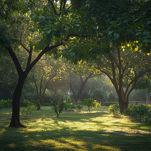 This composition evokes the freshness of a sunny morning in an indian garden. Gentle sitar melodies are intertwined with rhythmic tabla, creating an atmosphere of peace, renewal, and light. Perfect for meditative moments or soothing background music to start the day.