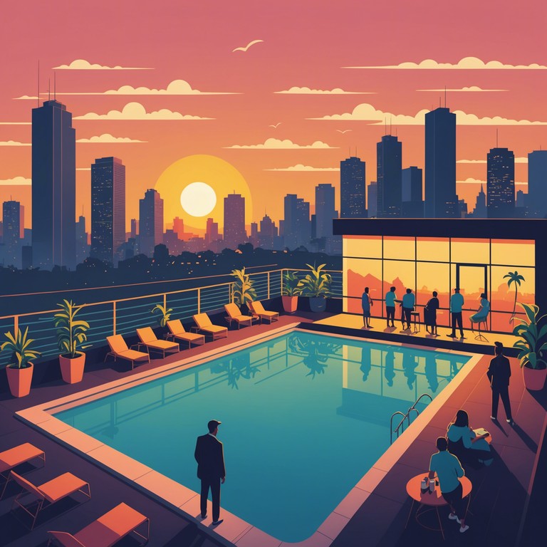 Imagine the vibrant energy of the city meeting the calming influence of the beach. This track features invigorating urban beats perfect for a festive rooftop party, while the echoes of a tropical paradise bring a soothing escape amidst the skyscrapers.