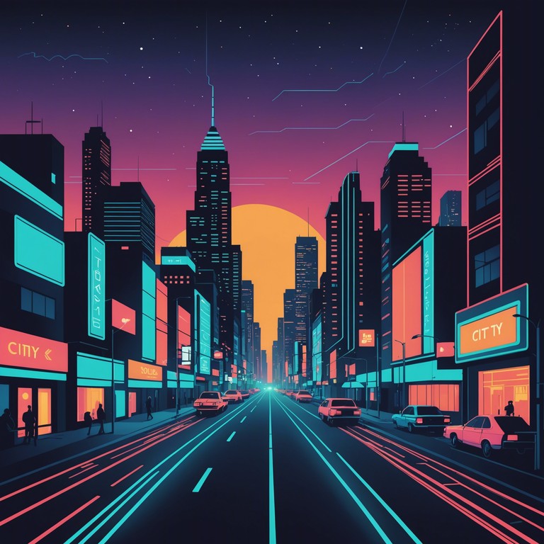 This track captures the essence of a bustling city at night through the electrifying energy of new jack swing. With a tight, crisp percussion backing and a lively melody that curves and twists like city streets, this number is perfect for evoking the glam and grit of urban nightlife, designed to uplift and energize listeners.