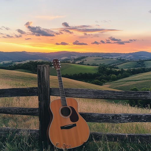 An instrumental piece featuring tender acoustic guitar arrangements that evoke the tranquility of quiet hills at evening time, immersing listeners in a gentle and heartfelt atmosphere.