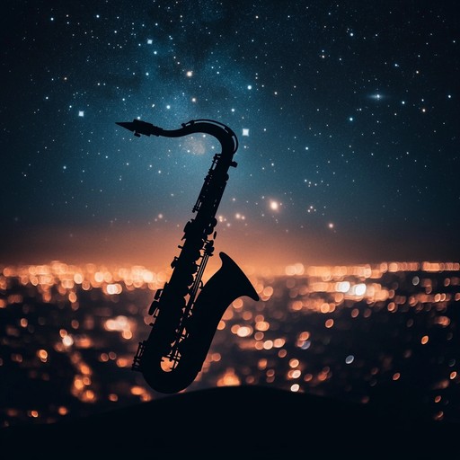 An instrumental jazz piece featuring a soulful saxophone melody accompanied by mellow rhythms. The music paints a picture of the city at night, evoking feelings of introspection and quiet contemplation under the glow of streetlights.