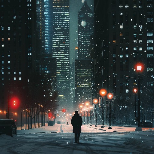 Create a somber, ethereal idm track with sparse beats and melancholic synths, evoking the loneliness of an empty city at night. The melody subtly shifts, capturing the essence of solitude in an urban landscape.