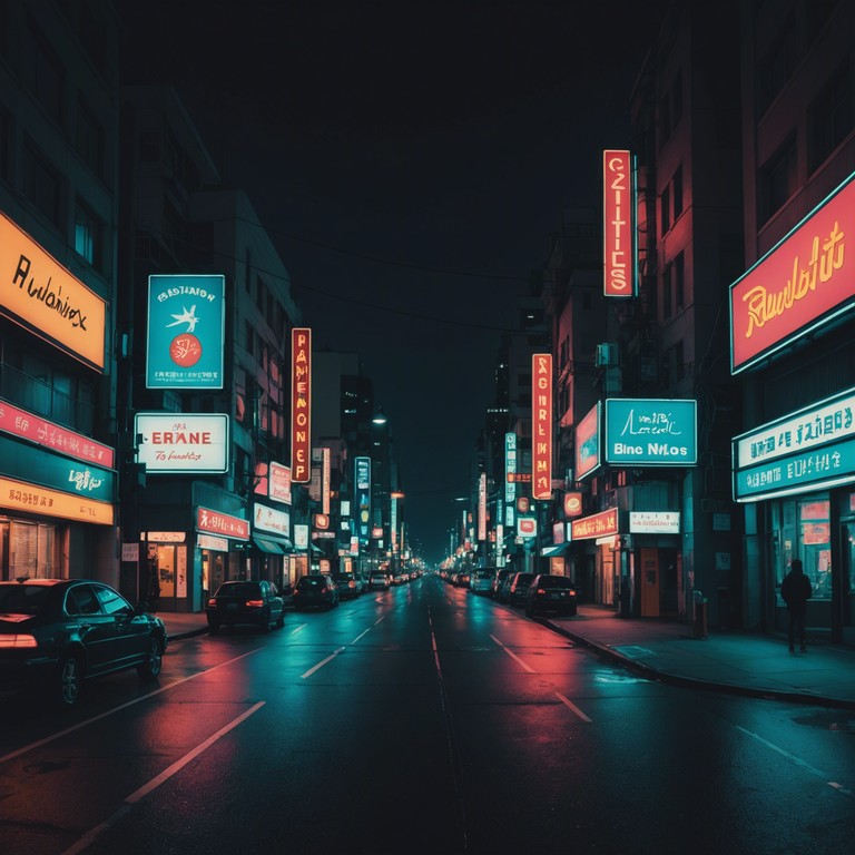 This track conjures the imagery of a serene night drive through a lit up cityscape, where smooth synthesizer pads blend with soft beats to evoke feelings of nostalgia and tranquility. Ambient city sounds and soft electric piano elements enhance the urban experience.