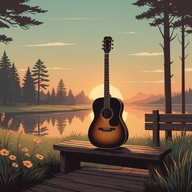 relaxed melodies blend with peaceful night