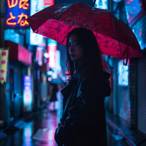 Dive into a sultry world where neon lights dance in the midnight haze, creating an intimate and enigmatic atmosphere. This track blends sensual rhythms with subtle electronic elements that evoke the elegance and allure of anime settings. The music flows smoothly, encapsulating the feeling of a tender yet mysterious evening in a modern tokyo district, where shadows and hearts intertwine.