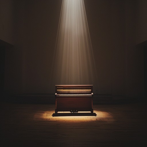A gospel composition with reflective organ harmonics, creating a haunting and melancholic atmosphere, expressing the struggle between faith and inner anxieties.