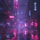 eerie and haunting darkwave track with neon synthscapes