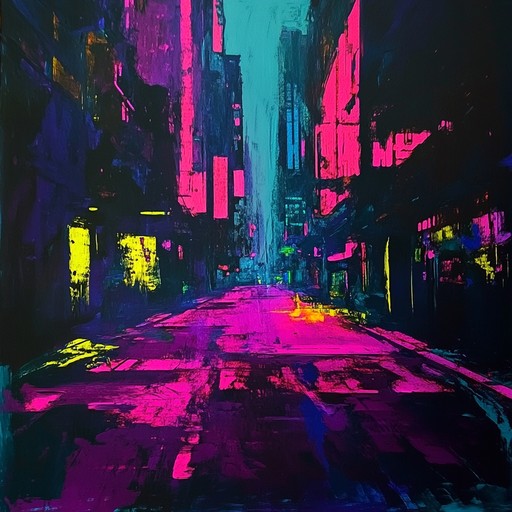 Experience an unsettling synthwave track that guides you through dark neon streets of a future city. Haunting synths and eerie melodies create a sense of tension and mystery.