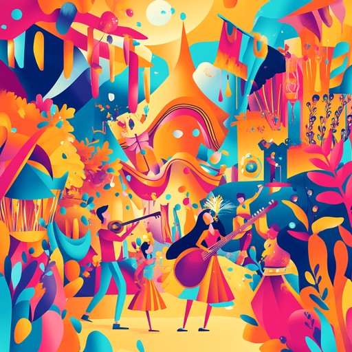 An eclectic blend of funky rhythms and whimsical melodies, creating a festival like feel. Featuring xylophone and brass, the track has a joyful and carefree essence with dynamic tempo shifts.