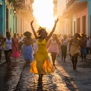 energetic afro cuban instrumental capturing havana's euphoric sunrise dance