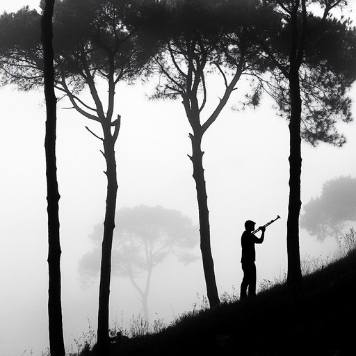 A tranquil melody played on the shakuhachi flute leads listeners into the depths of misty woods unveiling the enigmas and secrets whispered among ancient trees