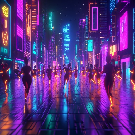 Experience the bustling energy of a city night through this exhilarating swing composition. Picture bustling streets, flashing neon lights, and people dancing with joy. The track features an energetic beat, lively brass, and impeccable rhythmic precision to transport you to a world of vibrant nightlife.