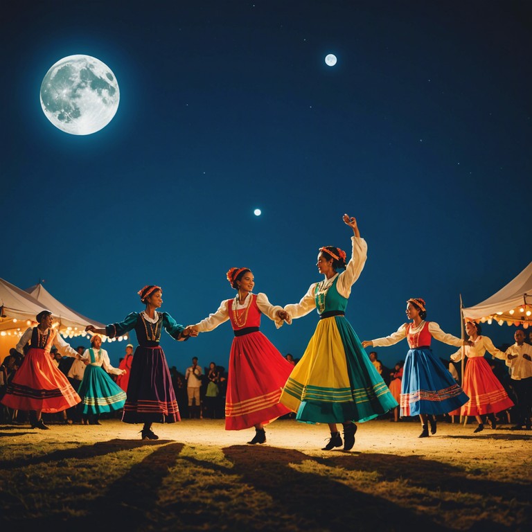 An instrumental polka composition that simulates the excitement of a traditional village festival, utilizing the accordion's dynamic range to provide both rhythm and melody for a night of dancing and merriment.