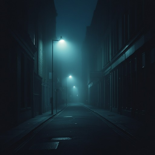 An instrumental track featuring slow, hypnotic rhythms and eerie melodies that build a tense atmosphere. The music evokes the feeling of walking alone through deserted city streets at night, with shadows lurking around every corner. Subtle sounds and textures enhance the sense of mystery and suspense.