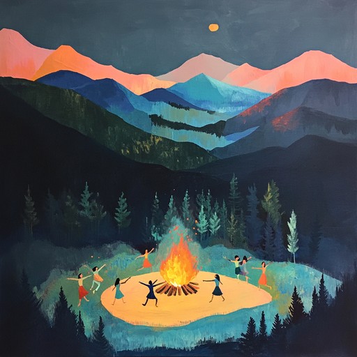 An intense instrumental piece capturing the raw and vigorous spirit of appalachian dance rituals. Featuring fast paced, intricate banjo melodies, this track is designed to evoke the energy and passion of traditional mountain folk music. The melody builds steadily, driving listeners to an exhilarating climax with its relentless rhythm and emphatic expressions. Perfect for scenes depicting fervent celebrations or spirited gatherings.