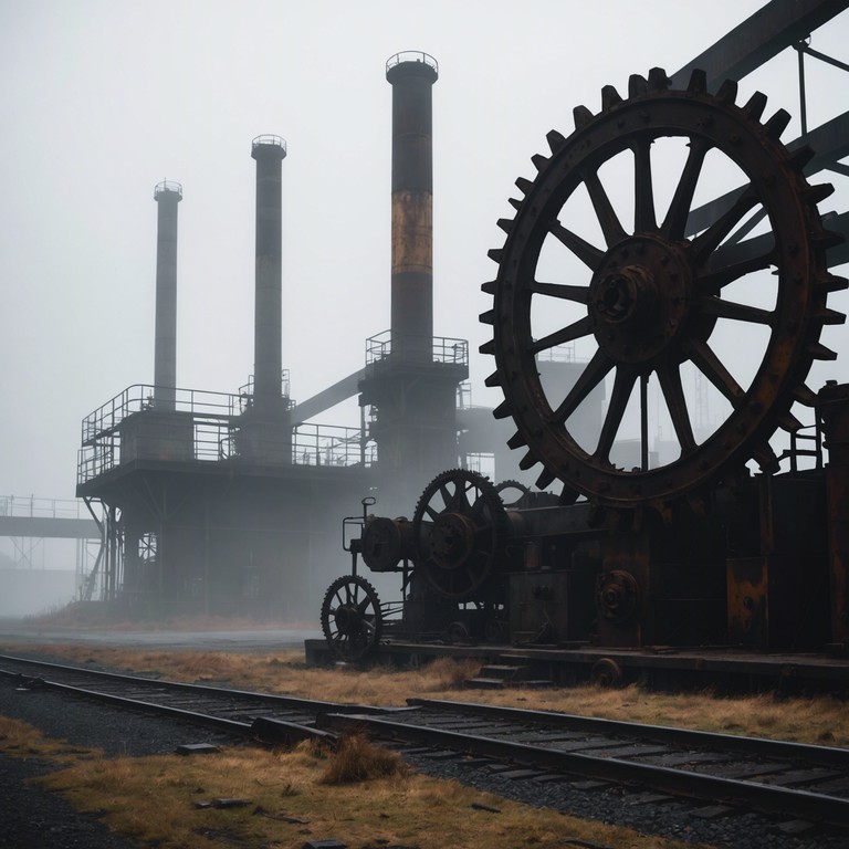 Imagine a world where the only remnants of civilization are the sounds of decaying factories and machines. This track captures the haunting essence of an abandoned industrial zone, merging chilling melodies with robust, rhythmic disturbances.