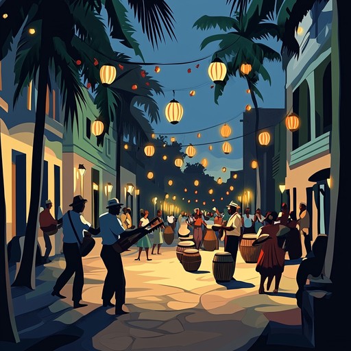 This instrumental blends traditional rumba beats with modern elements, bringing to life the spirited essence of cuban nightlife with dynamic percussion and infectious melodies, transporting listeners to the streets of havana