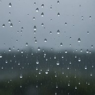 gentle piano notes amidst soft rainfall