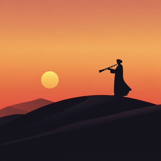 The piece evokes the vast expanses of ancient arabian deserts, where timeless stories are told through the hauntingly beautiful melodies of an arabian flute. The sound captures the essence of a journey through endless sands under a starlit sky, each note a footprint in the desert's memory.