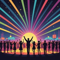 energetic melody for nighttime celebration